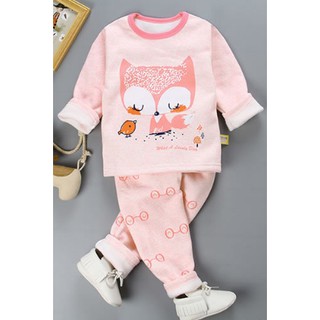 Bộ cotton băng lông quảng châu cho bé