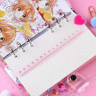 Thước kẻ gắn sổ planner bìa còng