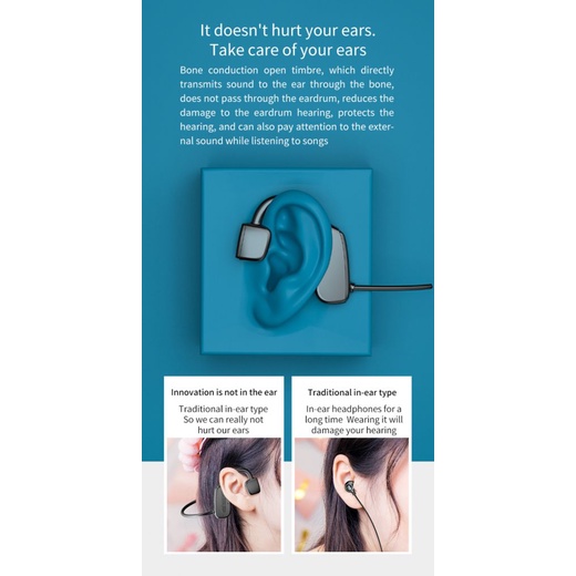 Thật G2 Dẫn Truyền Xương Tai Nghe Bluetooth Tai Nghe Không Dây Chống Nước Thể Thao Tai Nghe Có Mic Cho Tập Thể Dục Chạy Lái Xe VN