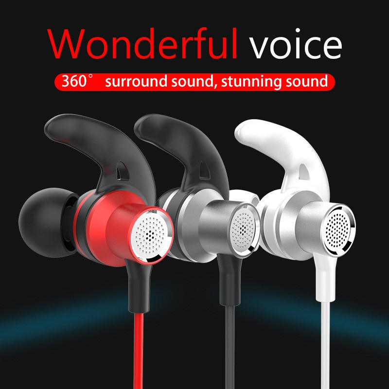 Tai Nghe Dạng Móc Vành Tai Giắc Cắm 3.5mm Âm Thanh Siêu Trầm HIFI HD