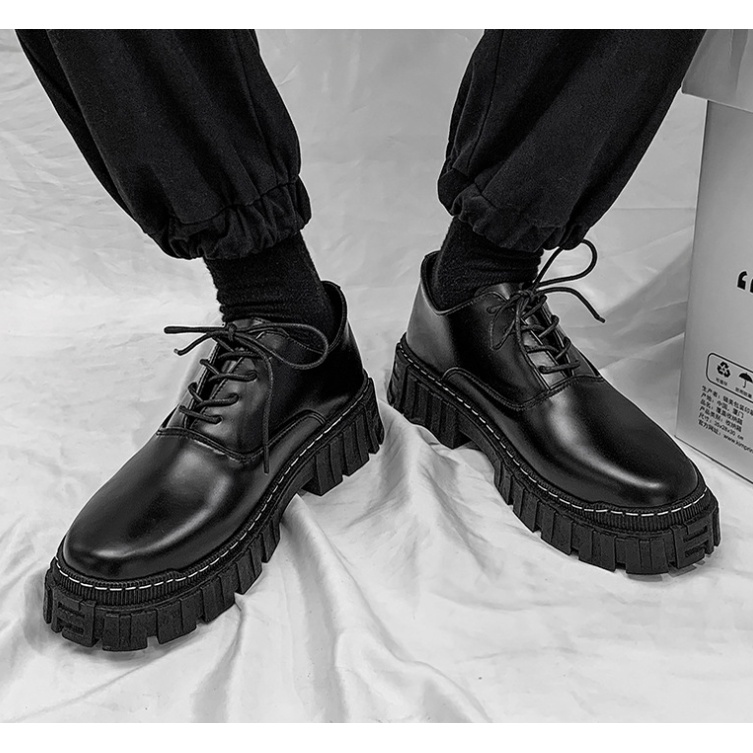Giày nam cổ thấp dr martens nam hàn quốc tăng chiều cao 6 cm MD New 2022