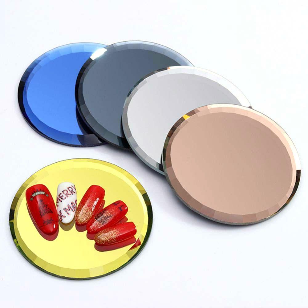 OCEANMAP Khay Tròn Nhiều Màu Sắc Dùng Để Trưng Bày Móng Tay Giả Tiện Lợi