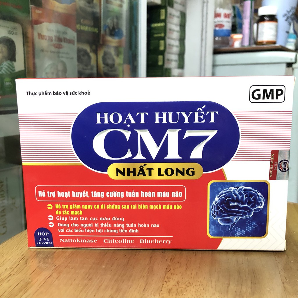 Hoạt huyết CM7 Nhất Long Hộp 3 vỉ * 10 viên