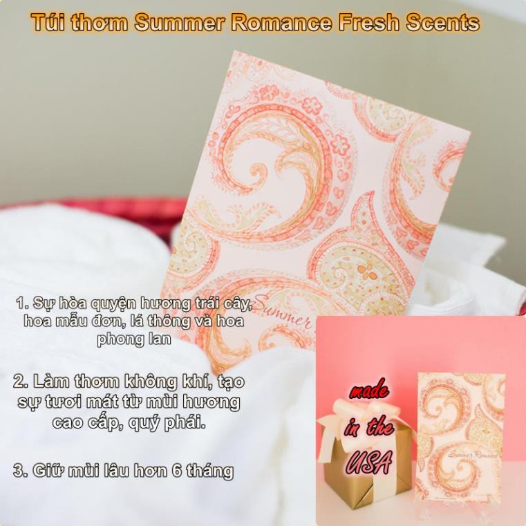 Túi thơm cao cấp để tủ quần áo - Túi thơm Fresh Scents - Túi thơm FS Summer Romance 115ml - USA