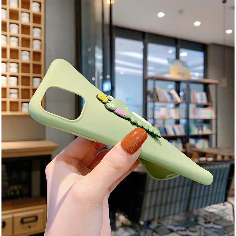 Ốp lưng TPU hình voi/khủng long hoạt hình 3D cho Xiaomi Redmi Note 10 Pro 9 9s 9A 9C 9T 8 7 6 5 4 4X 4A 5A 6A Mi A1 A2