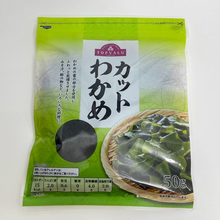 Rong biển nấu canh và súp miso Topvalu 50g