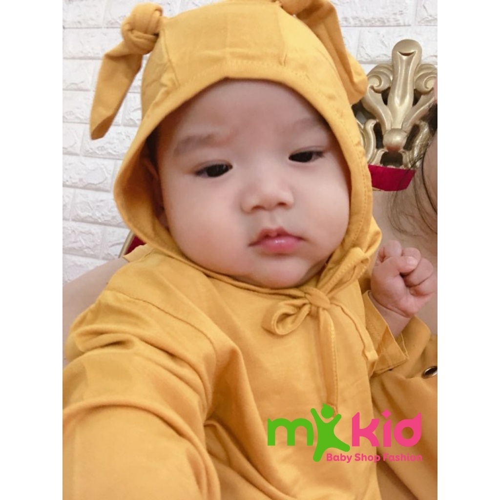 Bộ Minky Mom Tai Thỏ Siêu Dễ Thương Cho Bé Trai Bé Gái Chất Thun Lạnh Cao Cấp Siêu Mềm Mịn Mát