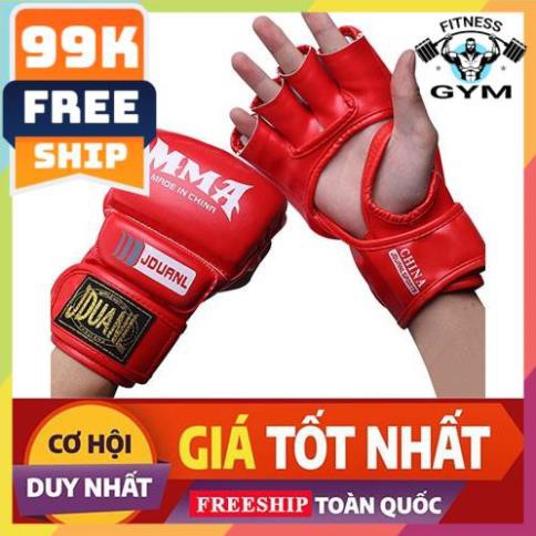 FREESHIP 🎁 Găng tay đấm bốc hở ngón 02 ⚡ Găng tay MMA giá siêu rẻ