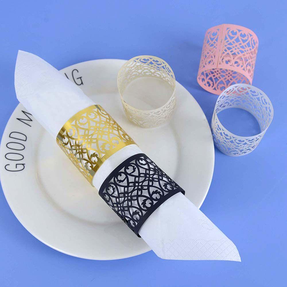Vòng Khóa Khăn Ăn Trang Trí Bàn Tiệc Cưới / Khách Sạn