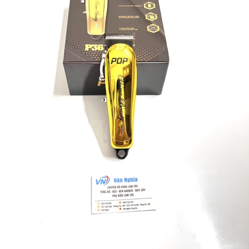 Tông đơ cắt tóc POP P36 lưỡi kép thép mỏng và thoáng bảo hành 6 tháng