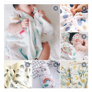 Khăn sợi tre cao cấp 2 lớp Aden & Anais 120x120cm (loại 1)