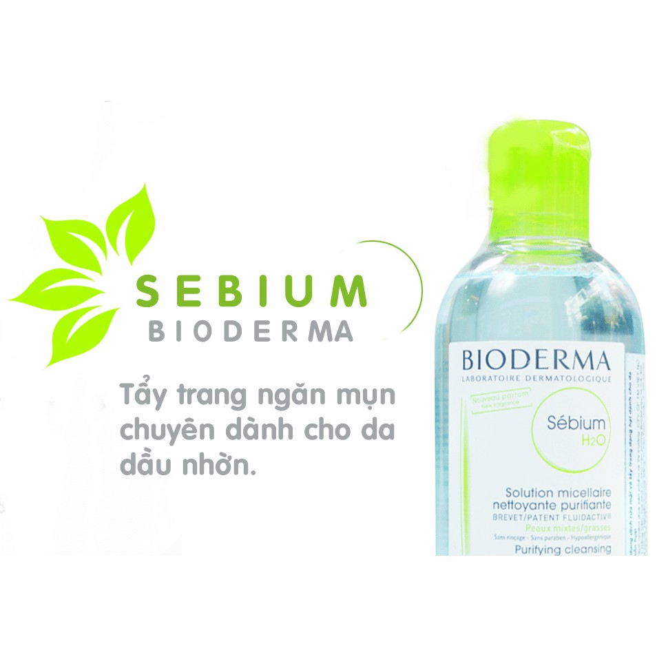 Nước Tẩy Trang Bioderma Cho Da Dầu Mụn Sebium / Da Nhạy Cảm Sensibio H2O 100ml - 250ml - 500ml- Dr Thêm | BigBuy360 - bigbuy360.vn