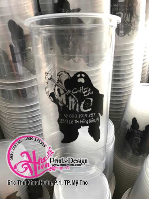 In logo ly trà sữa 700ml