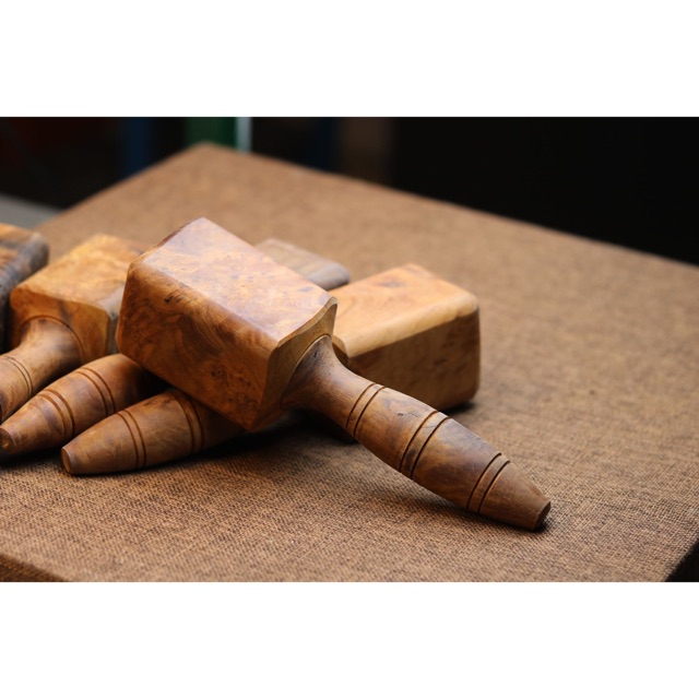 [Nau Leather-Việt Nam]Búa gỗ Nu Nghiến | Đột gỗ chạm khắc da thủ công