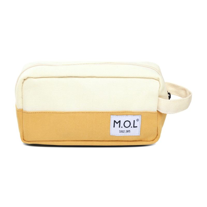 Túi đựng bút viết  bằng vải kiểu phối màu MOL TA001