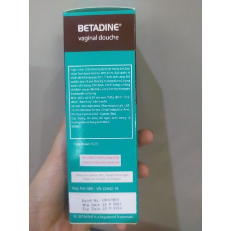 Dung dịch vệ sinh phụ nữ Betadin ngăn ngưa viem nhiêm pk