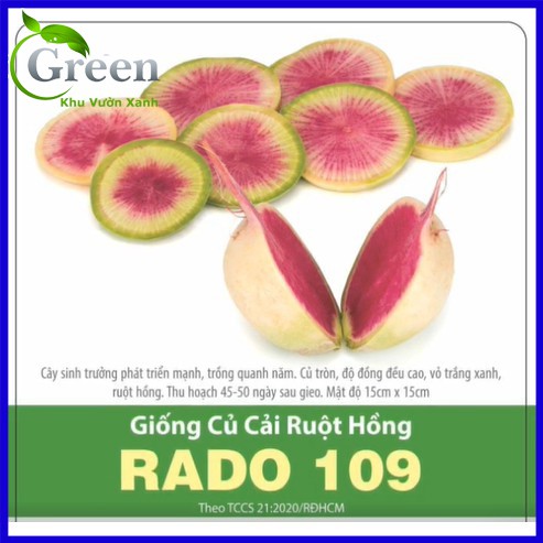 Hạt Giống Củ Cải Ruột Hồng