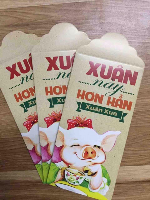 Bao lì xì trên 50 mẫu đủ mọi hình dạng em bán tù 100c lấy sỉ từ 1000c giá lẻ 12k/tệp 10 cái ibox riêng em có thể gửi mẫu