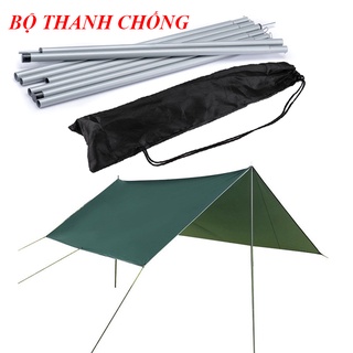 Bộ Cọc Chống Tăng Lều Hỗ Trợ Chống Dựng Căng Lều Chữ A Bạt Tăng Mái Che Cắm Trại Dã Ngoại Cao 2m