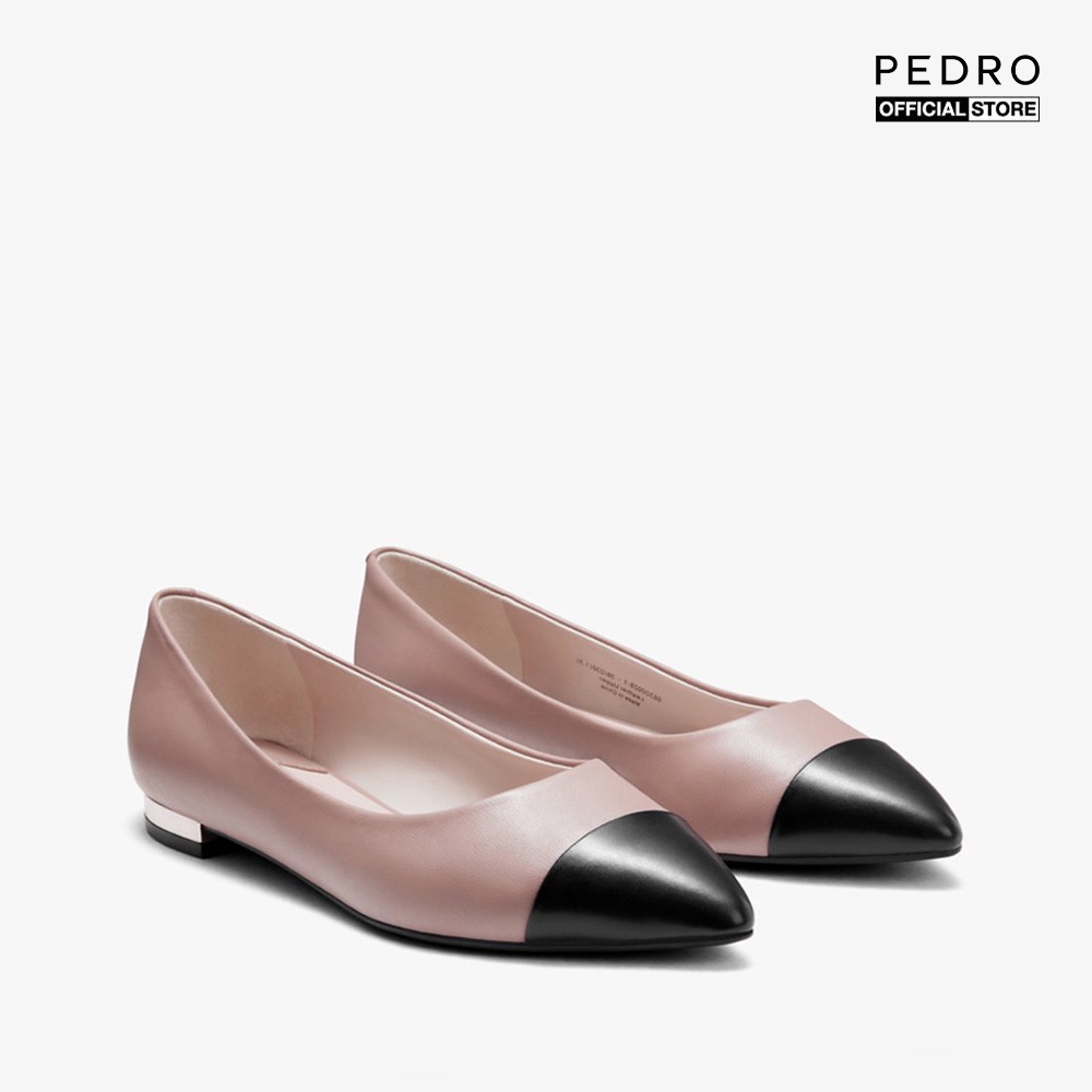 PEDRO - Giày đế bệt nữ mũi nhọn Leather Pointed Cap Toe PW1-66300028-1-14