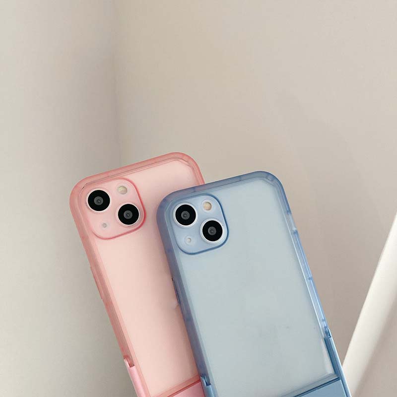 Ốp Điện Thoại Mềm Trong Suốt Có Giá Đỡ Ẩn Cho iPhone 7 8 plus 13 12 11 pro Max X XR xsmax 8 plus Iphone11