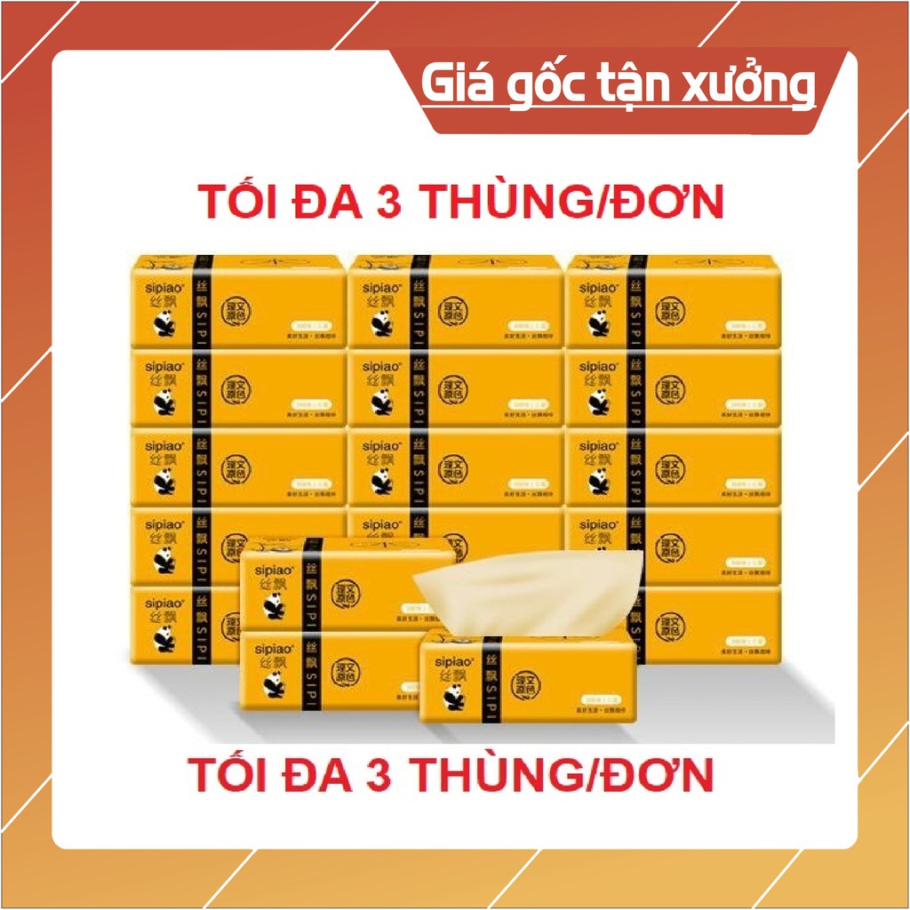 THÙNG 40 GÓI GIẤY ĂN GẤU TRÚC BAMBOO HÌNH HƯƠU CAO CỔ/ THÙNG 30 GÓI GIẤY ĂN GẤU TRÚC SIPIAO [ VN ]