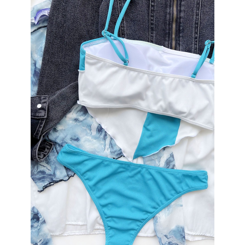 Bộ đồ bơi bikini họa tiết kẻ sọc màu sắc thời trang cho nữ LG67
 | BigBuy360 - bigbuy360.vn