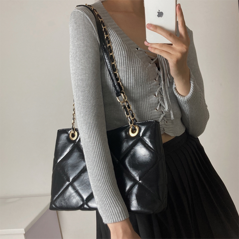 Túi đeo vai IELGY bằng da PU phong cách Hàn Quốc thời trang thanh lịch cho nữ