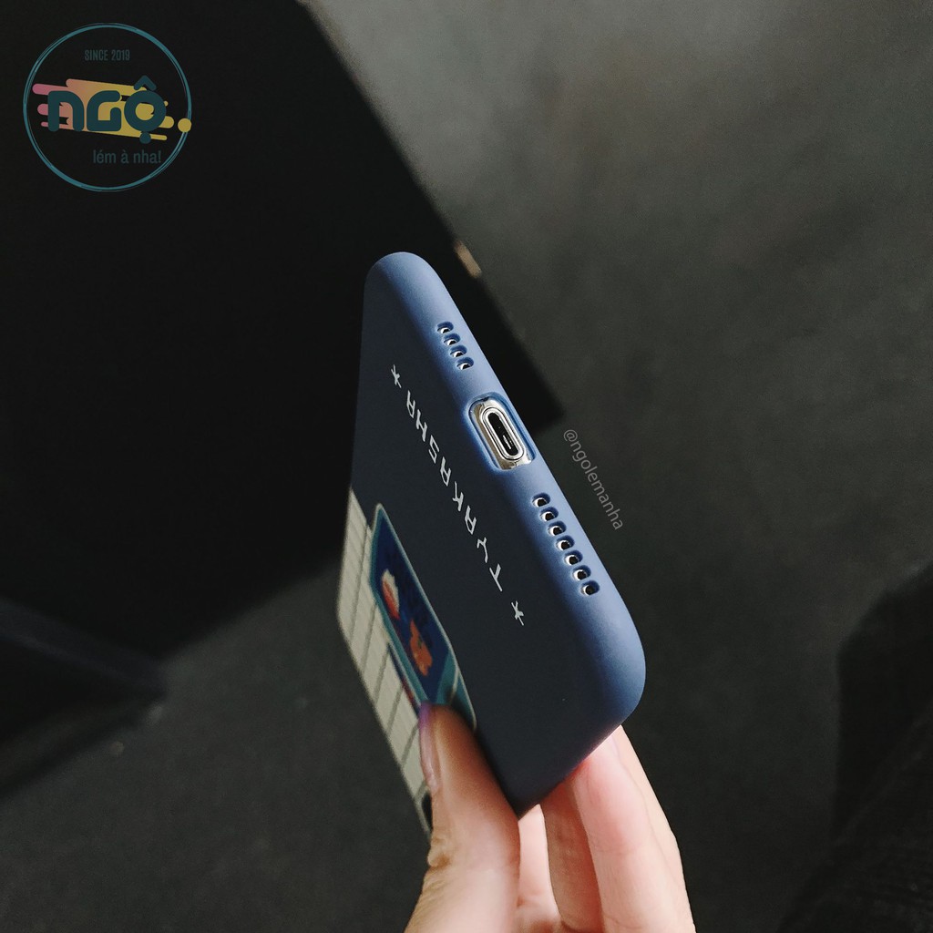 ỐP DẺO - HỌA TIẾT CARO XANH NAVY - Nhựa dẻo cao cấp