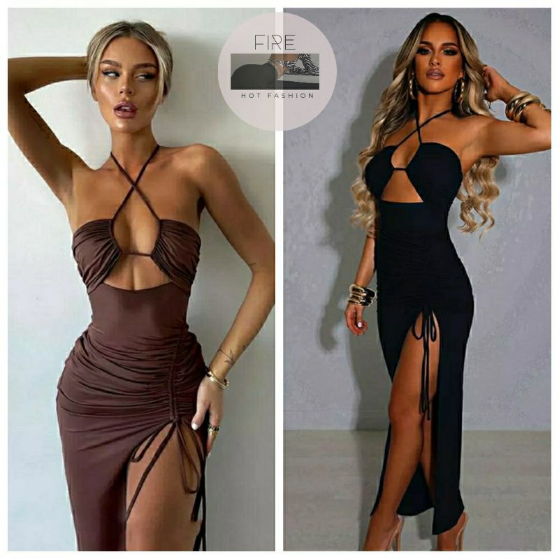 Đầm body dự tiệc cực sexy nóng bỏng đầm cut out tôn dáng Đ39  Fire.vn 042
