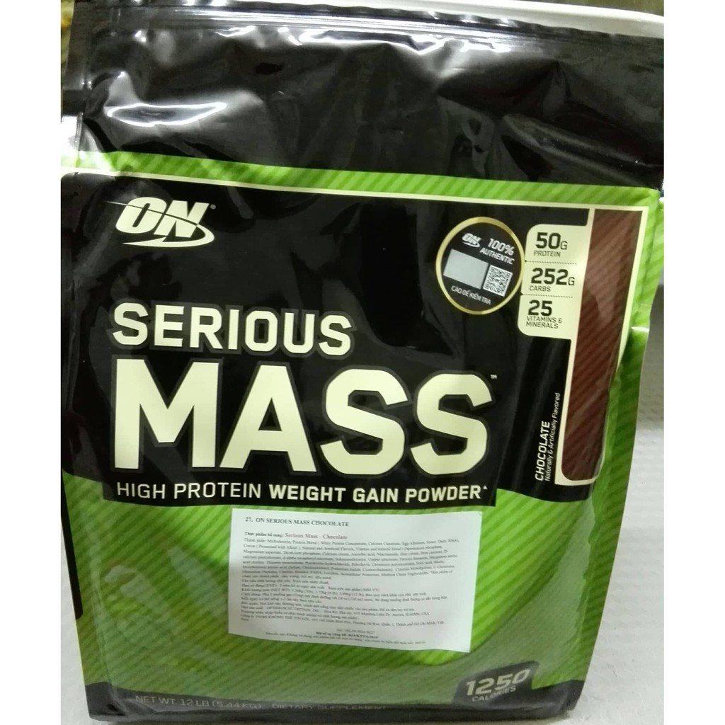 Serious Mass 5.4Kg - Sữa tăng cân cho người gầy