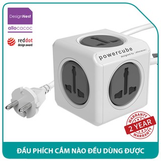 Ổ Cắm Điện Allocacoc PowerCube Extended Universal Dây Cáp 1.5m