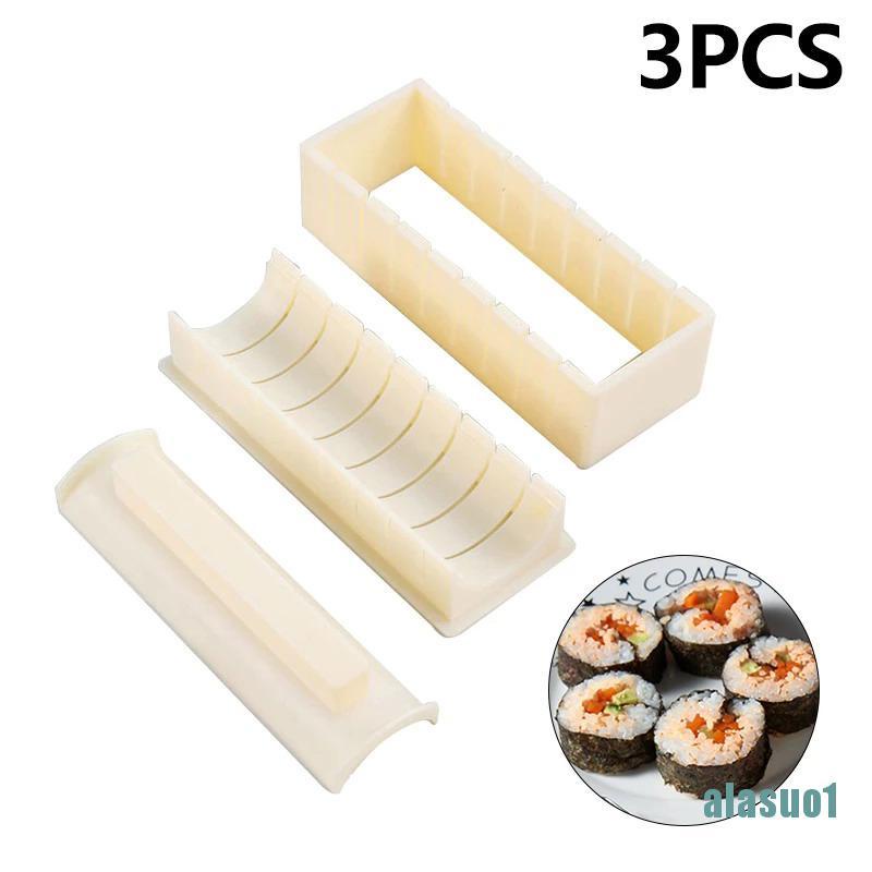 3 Khuôn làm sushi/ cơm cuộn phong cách Nhật Bản tiện dụng