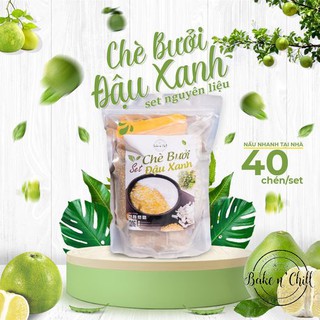 [Now Ship] Set Chè Bưởi Đậu Xanh Siêu Cùi An Giang Tự Nấu (SET Lớn 35 - 40 Chén) Tặng Kèm Công Thức - BakenChill