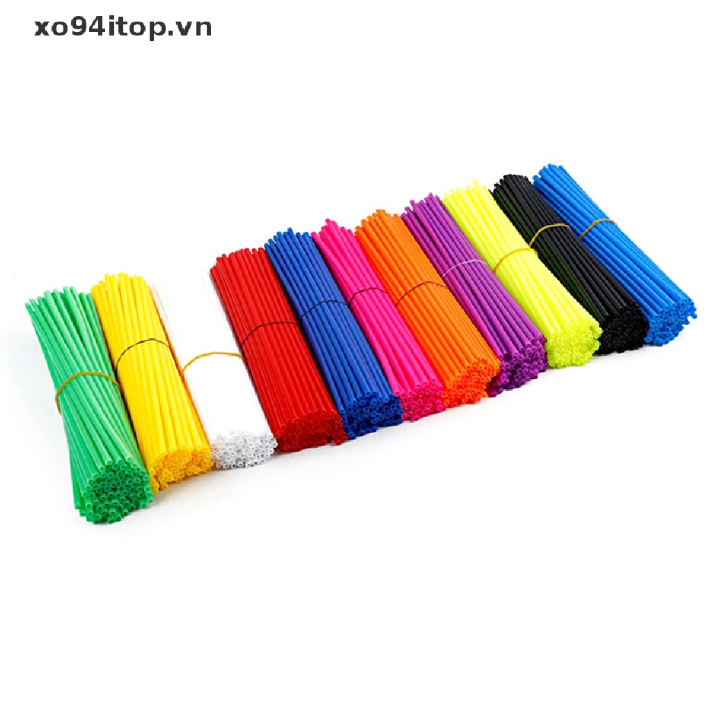 Xoitop Bộ 72 Ống Bọc Căm Xe Máy Bằng Nhựa Màu Sắc Nổi Bật Thông Dụng