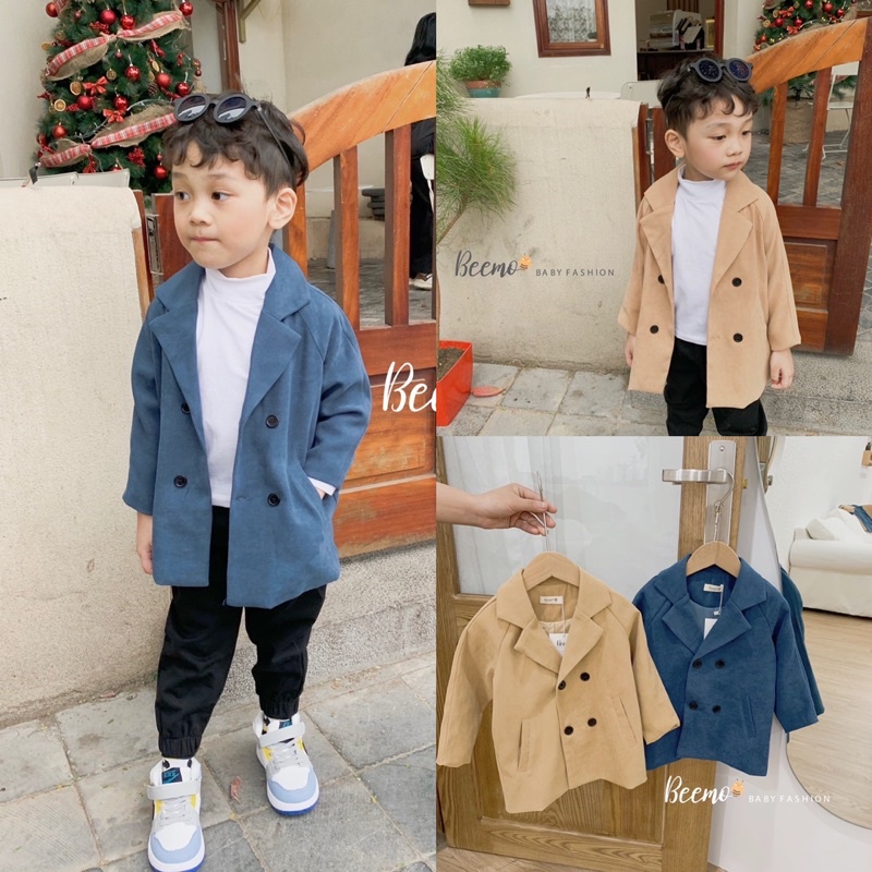 Áo khoác vest công tử bé trai
