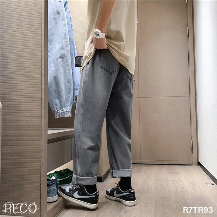 Quần jean nam Hàn Quốc cao cấp dáng rộng Trousers Loose R7TR93 Unisex