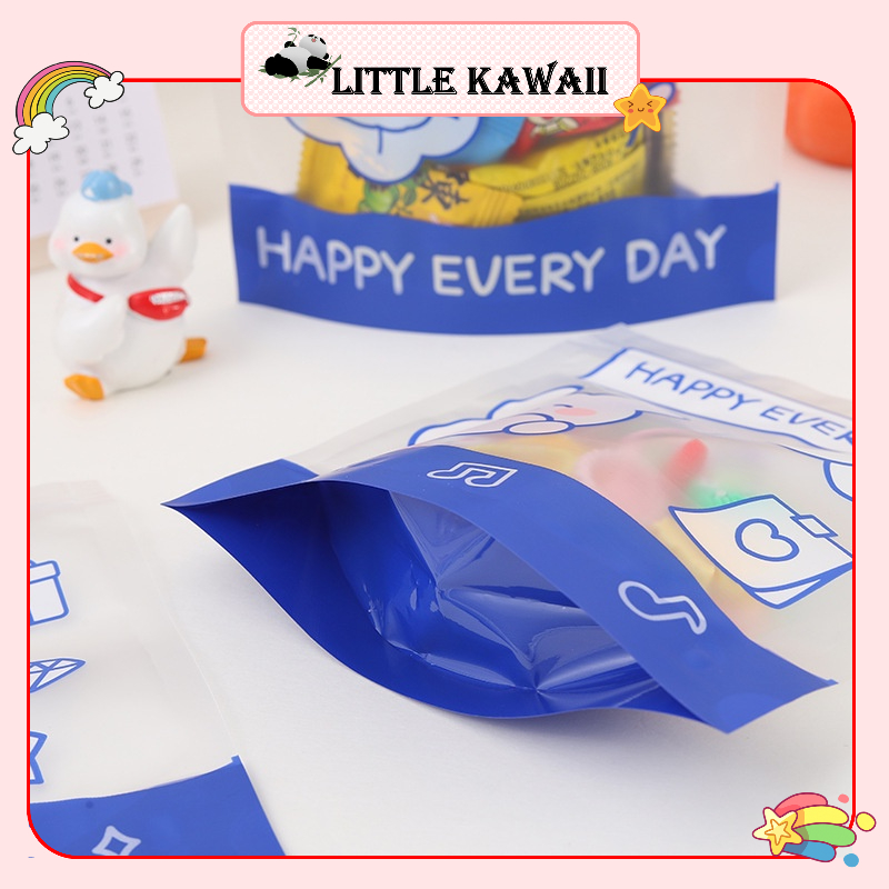 Túi zip đựng quà, bánh kẹo, sticker, phụ kiện mini hình gấu thỏ dễ thương