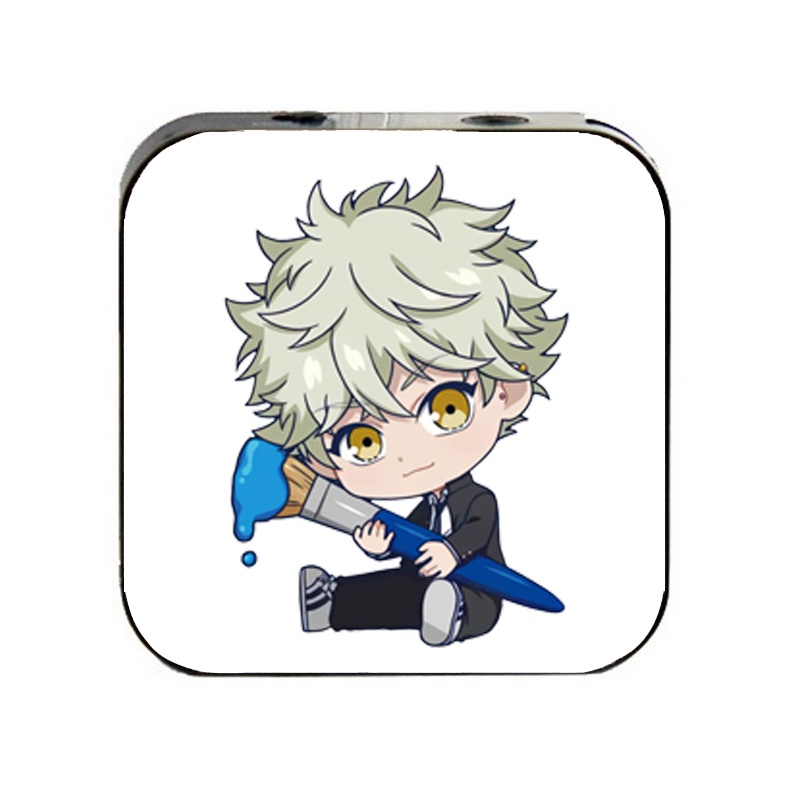 Máy nghe nhạc mp3 BLUE PERIOD cầm tay mini tặng tai nghe dây cắm có mic &amp; dây sạc game anime chibi