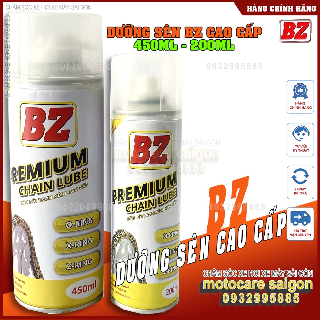 Dưỡng sên BZ Premium Chainlube mẫu mới, đậm đặc , không văng, hương thơm dịu nhẹ nguyên liệu Nhật Bản.