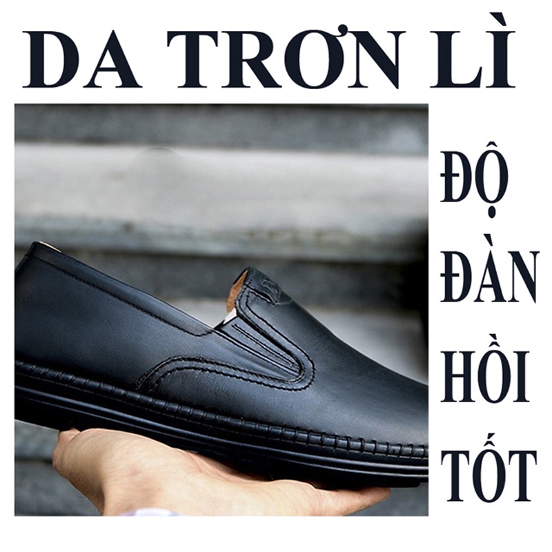 [SALE GIÁ GỐC 12 ĐÔI] Giày Lười Nam Da Bò Giày Da Nam Đế Khâu Cực Bền,Chuẩn da bò | BigBuy360 - bigbuy360.vn