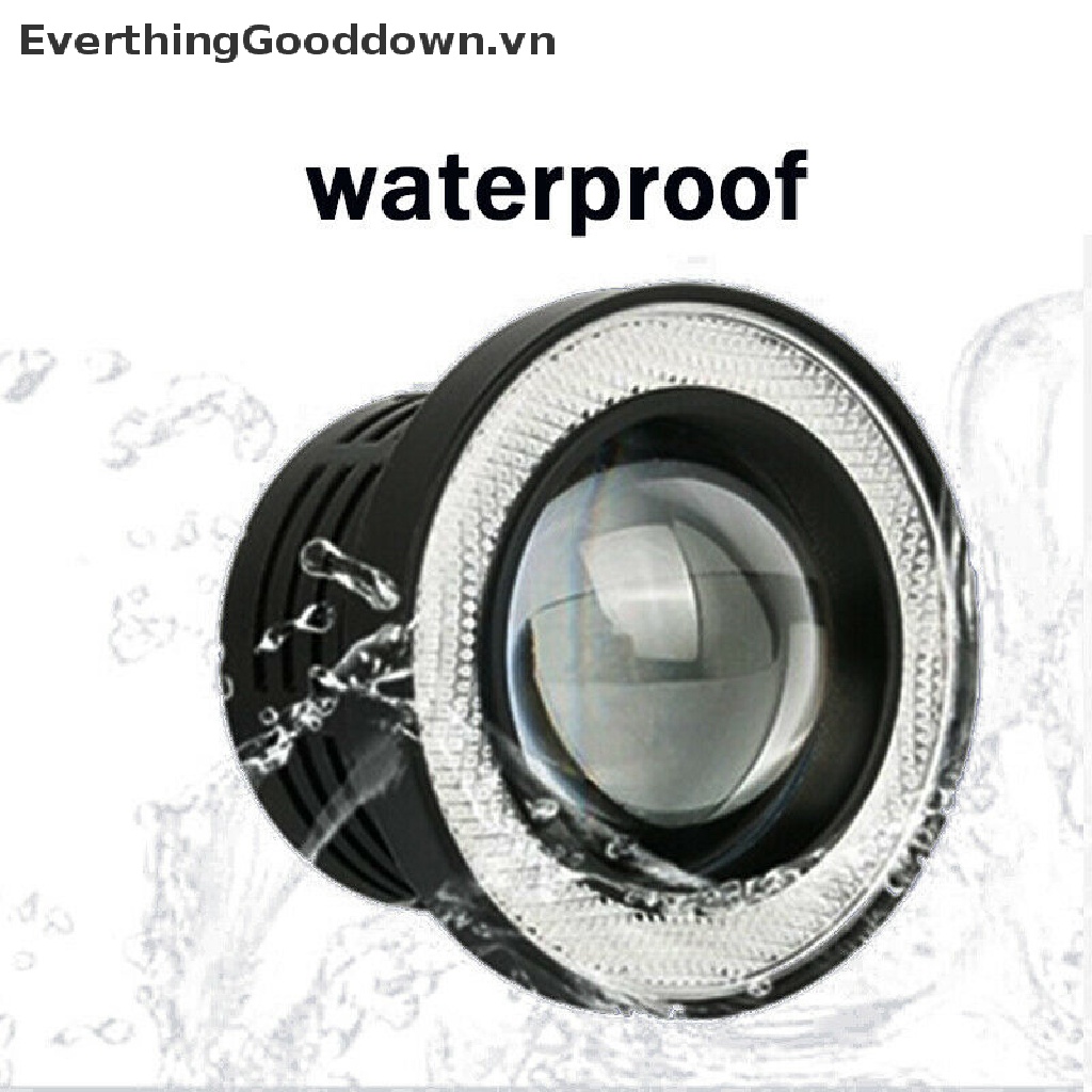 Everthinggooddown Đèn LED Mắt Thiên Thần 1 * 3.5 &quot;12V Ánh Sáng Trắng Đa Dụng Dành Cho Ô Tô