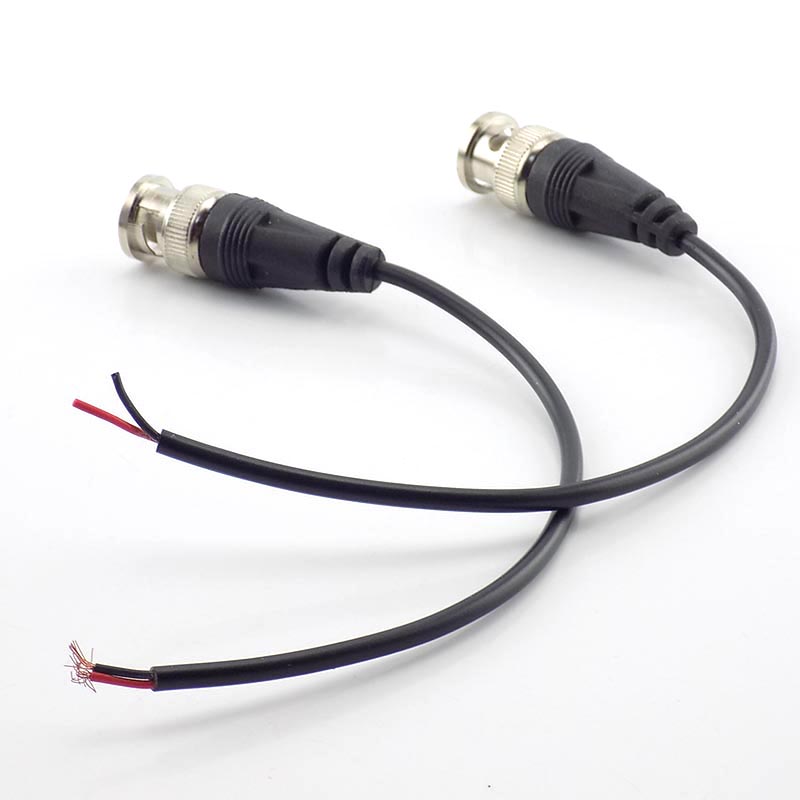Set 2 Dây Cáp BNC Nối Đầu Đực Với Hai Đầu Cái Cho Camera CCTV VNH2