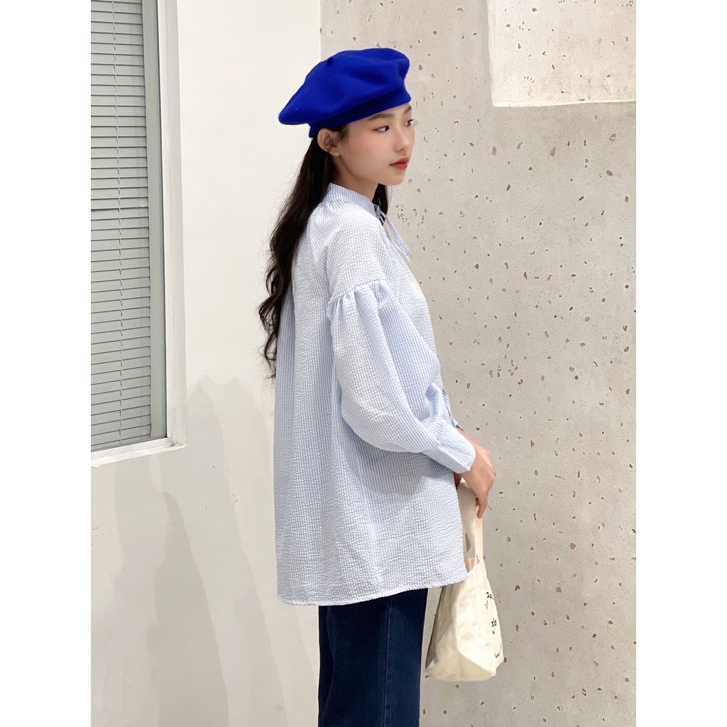Cloudy blouse - Áo sơ mi tay bồng freesize