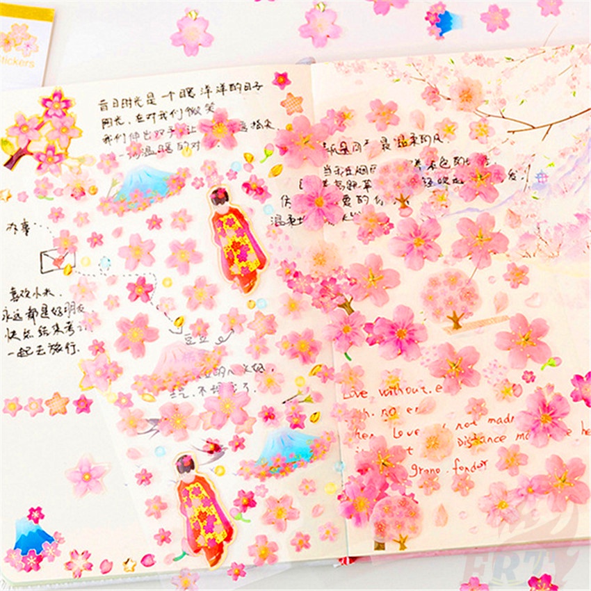 ❤ Miếng Dán Epoxy Pha Lê Hoa Anh Đào Tokyo Lãng Mạn ❤ 1 Tấm Hình Dán Decal Chống Thấm Nước Thời Trang