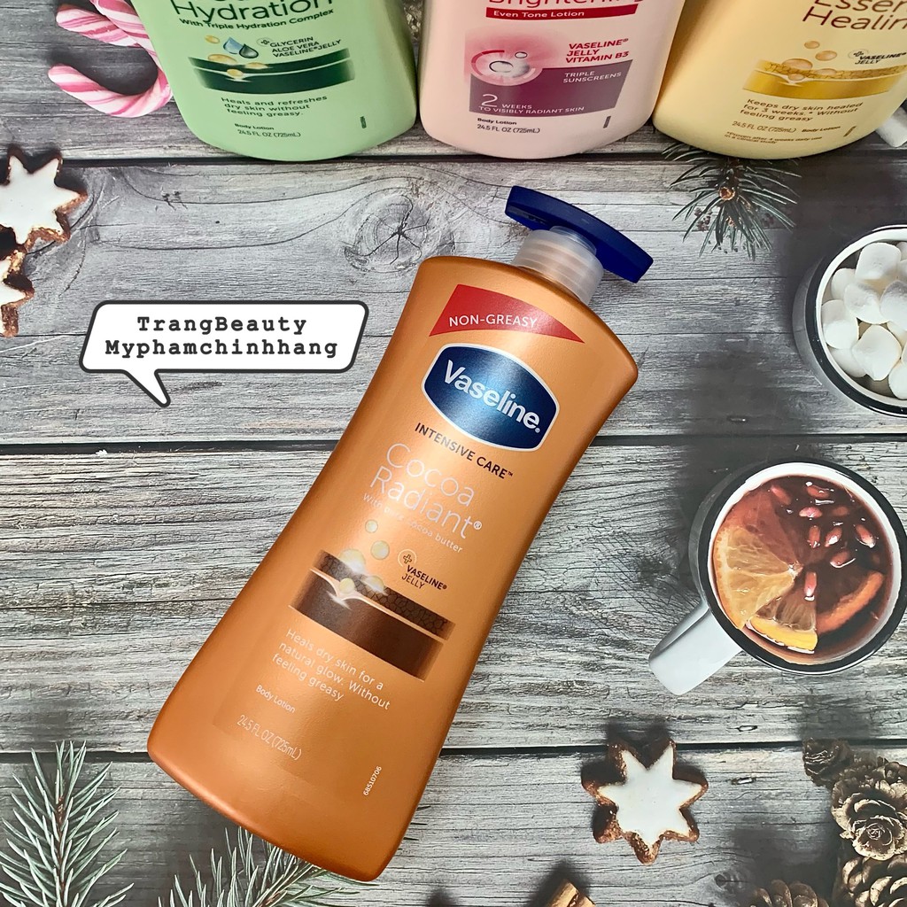 Sữa dưỡng thể Vaseline Healthy White UV Lightening Body Lotion dưỡng trắng da chăm sóc toàn diện dung tích 725ml | BigBuy360 - bigbuy360.vn