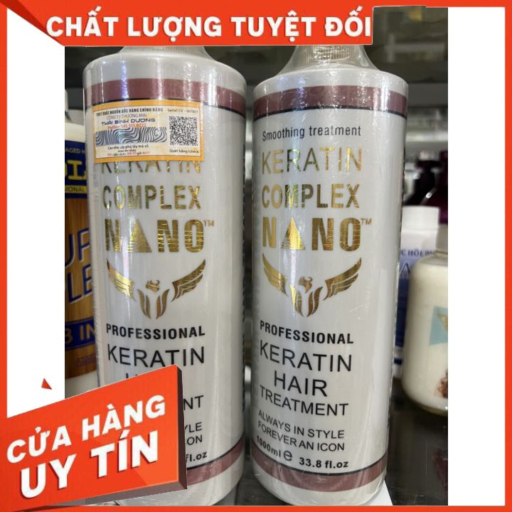 KEM  PHỤC HỒI KERATIN COMPLEX NANO CAO CẤP 1000ml CHAI MÀU NÂU HÀNG CHÍNH HÃNG -SẢN PHẨM KHÔNG THỂ THIẾU CHO SALON TÓC