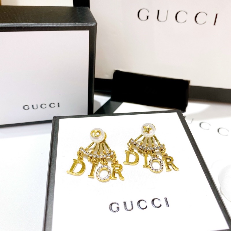 Khuyên tai / bông tai Di.or đá sáng lấp lánh cao cấp 🍓