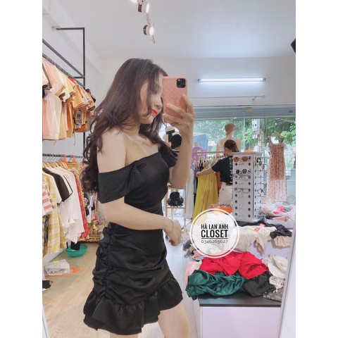 [Mã FAMAYWA giảm 10K đơn 50K] ĐẦM NHÚN 2 DÂY THIẾT KẾ CỔ VUÔNG THỜI TRANG | BigBuy360 - bigbuy360.vn