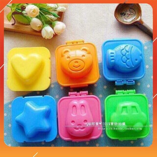 Set 6 khuôn cơm hình thú cho bé ăn dăm, làm bánh, ép cơm...